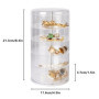Boîte à Bijoux Rotatif, Petite Boîte à Bijoux Transparente Avec Couvercle, Boîte De Rangement Pour Bijoux, 5 Niveaux Boîte pour 