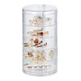 Boîte à Bijoux Rotatif, Petite Boîte à Bijoux Transparente Avec Couvercle, Boîte De Rangement Pour Bijoux, 5 Niveaux Boîte pour 