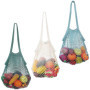 3 Pièces Sacs à Provisions en Coton, Sacs en Filet Réutilisables, Filet de Courses en Coton, Coton Naturel Portable Sac a Provis