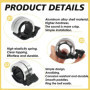 Cloche, Sonnette de Vélo en Alliage D'aluminium VTT Alarme de Sécurité Vélo Guidon Bell, Anneau Vélo Klaxon Accessoires Super So
