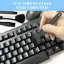QINERSAW 4 PCS Brosses de Nettoyage Clavier Brosse de Nettoyage Antistatique Brosses en Nylon Kit de Nettoyage de la Poussière p