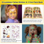 Ucokee 16 Couleurs Visage Peinture, Lavable Crayon Maquillage Enfant, 2 Lumineux Tatouage Pour Enfant, Non-Toxique, Carnaval, Pe