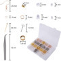 Moguxb Kit de Fabrication de Boucles d'oreilles 3600 Pièces Accessoires de Boucles d'oreilles DIY avec crochets pour boucles d'o