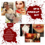Maquillage Halloween Effets Spéciaux,Kit De Maquillage SFX pour Halloween,Kit De Cire De Cicatrice,Maquillage De Fausse Cicatric