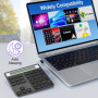 Pavé numérique Bluetooth - Avec calculatrice d'affichage - Clavier numérique sans fil Bluetooth 2 en 1 - Entrée de données + cal
