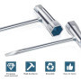 GIUSOBG Lot de 4 Clé combinée Clé à Bougie d'allumage 13 x 19 mm clé en T pour scies à chaîne Manche Tournevis Plat clé de Tronç