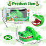 Wekuw Crocodile Jeu de Société Crocodile Toy Classic Bouche Dentiste Morsure Doigts Famille Enfants Enfants Action Compétence Je