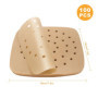100 Papier Sulfurisé Air Fryer，Perforé Papier Cuisson Air Fryer，Jetable Antiadhésive Sans Huile Papier Parchemin Accessoires pou
