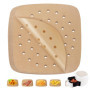 200 Papier Sulfurisé Air Fryer，Perforé Papier Cuisson Air Fryer，Jetable Antiadhésive Sans Huile Papier Parchemin Accessoires pou