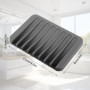 4pcs Porte Savon,Support Savon，Silicone avec Drain de vidage，Porte Savon Douche，Plateau à Savon,pour Salle de Bain Cuisine Compt