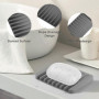 4pcs Porte Savon,Support Savon，Silicone avec Drain de vidage，Porte Savon Douche，Plateau à Savon,pour Salle de Bain Cuisine Compt