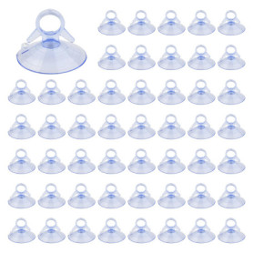 Ventouse de 45mm Mini Ventouse 50 Pièces Carrosserie Ventouse en Plastique PVC Sans Crochets Ventouse Transparente en Caoutchouc