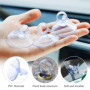 Ventouse de 45mm Mini Ventouse 50 Pièces Carrosserie Ventouse en Plastique PVC Sans Crochets Ventouse Transparente en Caoutchouc