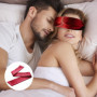 2 Pièces Bandeau Yeux Nuit pour Jeux Adultes, Bandeau Yeux Sommeil Confortable, Sexy Réglable Masque de Sommeil Satin pour Coupl