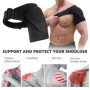 Attelle Épaule à Bandage Réglable,Soutien d'Épaule avec coussin de pression pour hommes et femmes,Taille Adjustable pour déchiru
