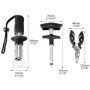 QWORK® 3 Pièces Outils de Pêche, Pinces de Pêche Acier Inoxydable, Extracteur d'hameçons avec EVA Poignée, pour Pêche en Eau Dou