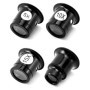 QWORK® 4 pièces loupe d'horloger loupe de bijoutier 5X 10x 15x 20x loupes monoculaires pour électricien, bijoutier, horloger, Ar