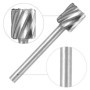 QWORK® Jeu de 20 Fraises Rotatives en Carbure HSS, Tige 1/8'' (3mm), Compatible avec Dremel, Outil Rotatif pour Bois, Métaux, Sc