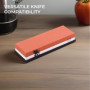 H&S Pierre à Aiguiser les Couteaux avec Base Antidérapante en Caoutchouc - Aiguiseur Bilatéral Grain 3000/8000 - Pierre a Affute