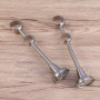 Lot de 2 Supports pour Tringle à Rideau Double 20 mm/25 mm
