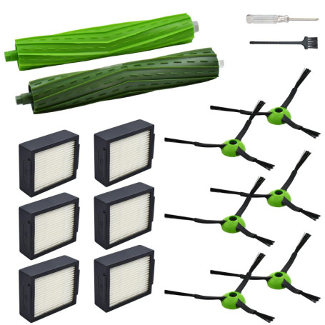 Pièces de Rechange Compatibles avec i-Robot Roomba J7 J7+ J5 J5+ J6 J6+ J8 J8+ J9 J9+ Série i e j – Kit Accessoires avec 1 Bross