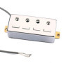 Alnicov Micros Humbucker 4 cordes pour basse Argenté