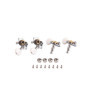 Alnicov Tuning Pegs 2 R2L Tuners avec bouton blanc pour ukulélé 4 cordes