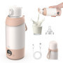 ​Chauffe-biberon Portable Rapide - Pour Lait/Eau/Café/Thé - Température Réglable 55°C Max​, Chauffe Biberon Nomade Sans Fils, 50