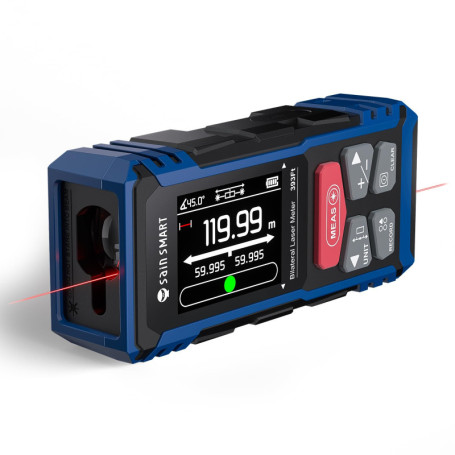 Télémètre Laser Double SainSmart, télémètre bilatéral Rouge 120 m avec écran LCD rétroéclairé, télémètre Laser Rechargeable, Niv