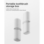 Laifen Wave Étui de Voyage pour Brosse à Dents électrique, Facile à Nettoyer, Compatible avec Brosse à Dents ondulée, Blanc, Mod