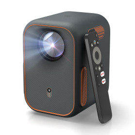 WEMAX Mini Videoprojecteur【Certifié Netflix & Google TV】Smart Projecteur Portable【Support 4K & 1080P Natif】Retroprojecteur avec 