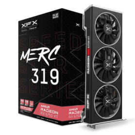 XFX Speedster MERC319 Radeon RX 6750XT Black Gaming Carte Graphique avec 12GB GDDR6 HDMI 3xDP, AMD RDNA™ 2 (RX-675XYTBDP)