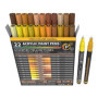 marqueur peinture acrylique Ensemble de 22 marqueurs assortis de la série Pro Color, pointe extra fine de 0,7 mm pour la peintur