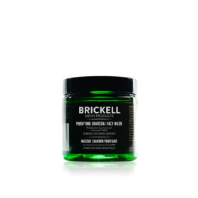 Brickell Men's Products Masque Purifiant au Charbon, Naturel & Bio, Masque au Charbon Actif avec Argile Kaolin Détoxifiant, 118m