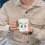 Vaffanculo Is Italian For Have A Nice Day Mug à café 325 ml 11 oz blanc