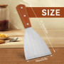 Plancha Spatule, Spatule Multifonction En Acier Inoxydable Steak Crème Grattoir De Plaque De Cuisson, Spatule De Barbecue Plate 