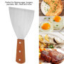 Plancha Spatule, Spatule Multifonction En Acier Inoxydable Steak Crème Grattoir De Plaque De Cuisson, Spatule De Barbecue Plate 