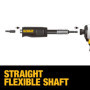 DEWALT Adaptateur de perceuse à angle droit, FlexTorq, système 4 en 1, compact, tige flexible droite, 30,5 cm (DWAMRASETFT)