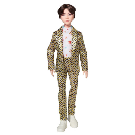 Bts X Mattel Poupée Suga, à L’effigie du Membre du Groupe de K-pop, Figurine à Collectionner, Gkc92