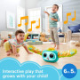 Fisher-Price Rovi Mon Copain de Jeu avec Musique, lumières et activités d’éveil, Version française, Jouet pour bébé et Enfant de