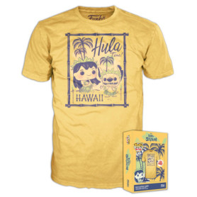 Funko Boxed Tee: Lilo & Stitch - Hula - Large - T-Shirt - Vêtements - Idée de à Manches Courtes pour Les Adultes Les Hommes et L