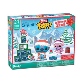 Funko Bitty Pop! Countdown Calendar: Stitch Holiday - Lilo and Stitch- Calendrier de L'avent - 24 Jours de Surprise - Boîte Myst