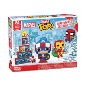 Funko Bitty Pop! Countdown Calendar: Marvel Comics- Calendrier de L'avent - 24 Jours de Surprise - Mini-Figurine en Vinyle à Col