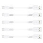 10cm Câble USB C Court, [Lot de 5] Câble USB A vers USB Type C 3A Charge Rapide Cable USB C Android Auto pour Samsung Galaxy A12