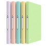 Oxford Urban Lot de 10 classeurs à anneaux A4, en plastique, dos de 2 cm, 2 anneaux, opaques, assortis pastel