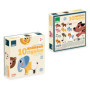 VILAC - Magnets rigolos - Ingela P. Arrhenius - Jeux Créatifs - 30 Magnets en Bois pour 10 Animaux + 1 Coffret de Rangement en C