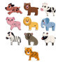 VILAC - Magnets rigolos - Ingela P. Arrhenius - Jeux Créatifs - 30 Magnets en Bois pour 10 Animaux + 1 Coffret de Rangement en C