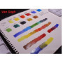 Van Gogh - Aquarelle Van Gogh 24 Demi-Godets set metal + 1 pinceaux et Estompen