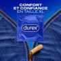 Durex Classic Jeans XL - 48 Préservatifs Fins et Extra Larges pour Homme, Largeur nominale 60mm