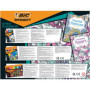 BIC Intensity Kit de Coloriage - Feutres/Feutres Fins/Crayons de Couleur/2 Cahiers de Coloriage Anti-Stress - Coffret de 60 pièc